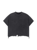 Beast Mode x MECA Vintage Wash Boxy Distressed Hem T-Shirt