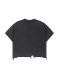 Beast Mode x MECA Vintage Wash Boxy Distressed Hem T-Shirt