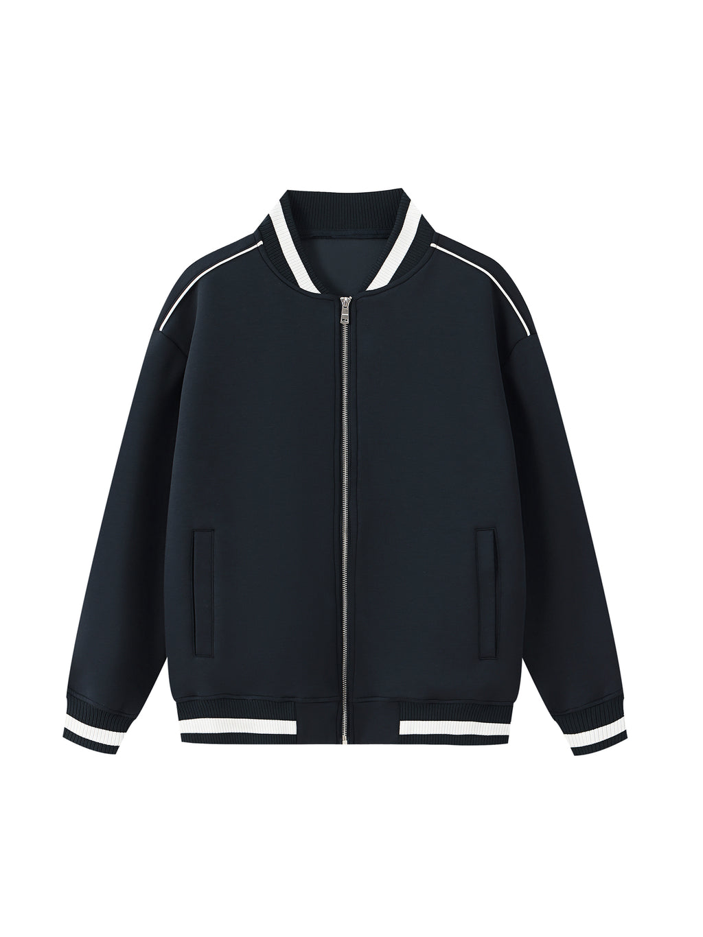 Flight x MECA Contrast Piping Zip Bomber Jacket