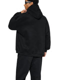 BLACK CARD Oversize Fleeced Hoodie