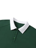 VAG Contrast Collar Raglan Polo Shirt
