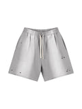 BLACK CARD Sun Fade Distressed Shorts